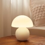 Mini mushroom table lamp, dimmable.