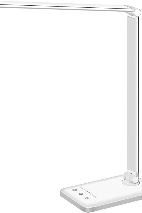 Versatile LED Desk Lamp with USB Charging and Timer