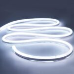 Flexible silicone neon rope light, 12V, waterproof, cuttable, dimmable.