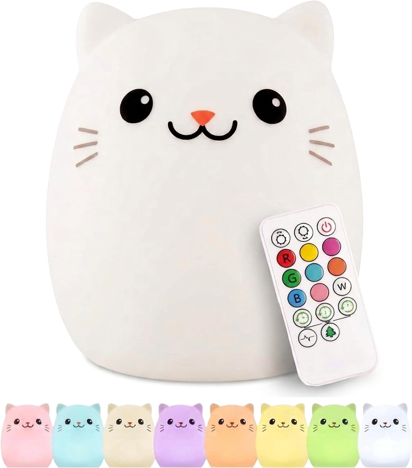 6198vYCJSYL._AC_SL1500_.jpg Cat Silicone Mood Lamp with Remote - Image 1