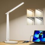 Full Spectrum LED Desk Lamp with USB Charging Ports