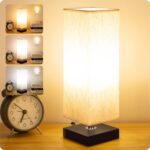 Small bedside table lamps, 3 color options.