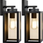 Plug-in wall sconce set of 2, vintage wood design with 5.25ft cord. Farmhouse style. Suitable for bedroom, living room.