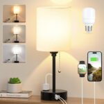 Bedside table lamp, 3 color temps.