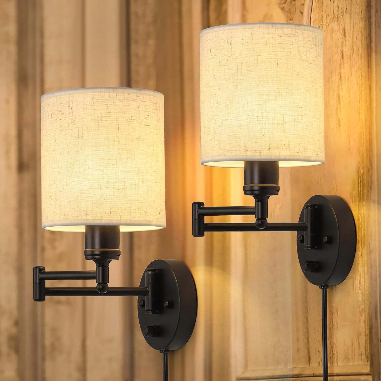 71IIzc-M0pL._AC_SL1500_.jpg Gooseneck sconce, matte black. Bulb not included. - Image 1