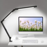 Wide Coverage Clip On LED Desk Lamp with Timer