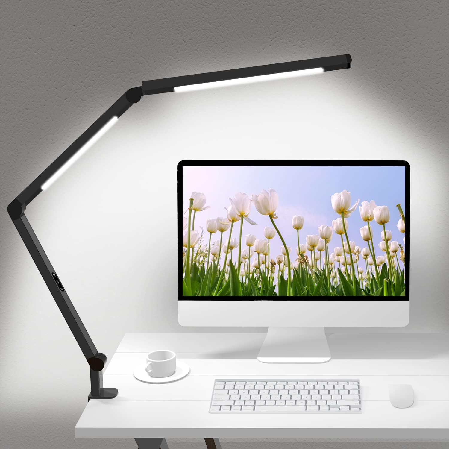 71TC8sR1ML._AC_SL1500_.jpg Wide Coverage Clip On LED Desk Lamp with Timer - Image 1