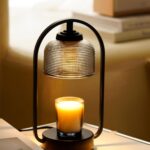 Electric candle heater with timer and dimmer.