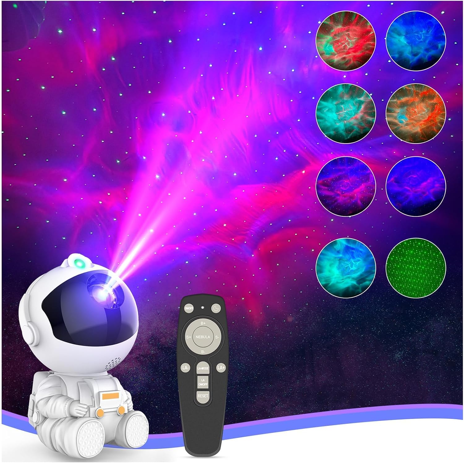 71mzQzSWrL._AC_SL1500_.jpg Astronaut Galaxy Star Projector - Image 1