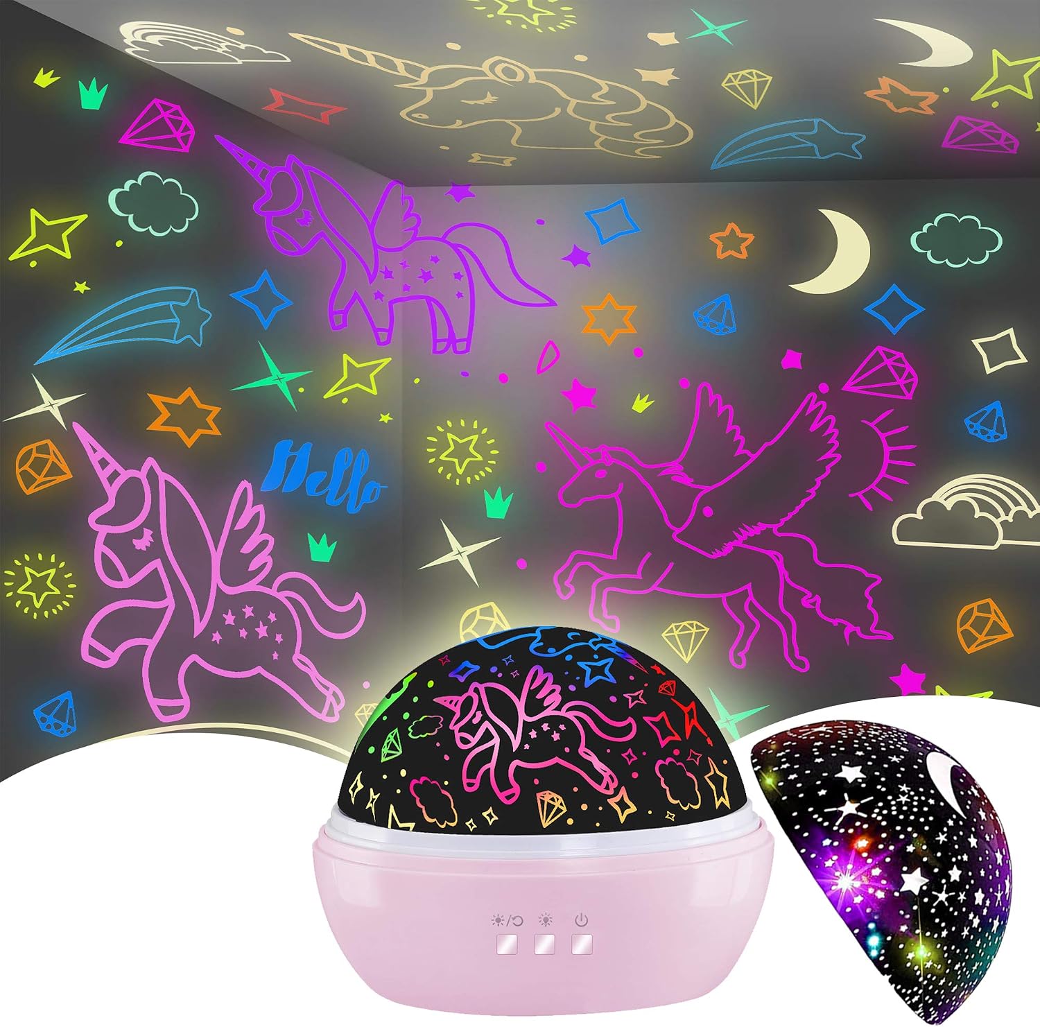 810ONQ4uiaL._AC_SL1500_.jpg Unicorn Star Projector Night Light - Image 1